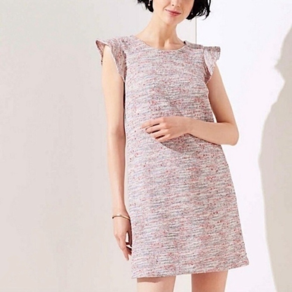 Loft Women Flutter Sleeve Dress Size 10